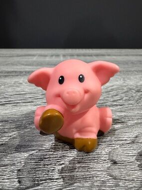 Fisher-Price | Little People: Sitting Pig w/Muddy Feet (2016) - Toy Figure